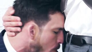 Suits And Studs Fuck Hard In The Office" or "Office Hours With A Hot Twink & Big Dick Guy Fucked Raw By His Boss!