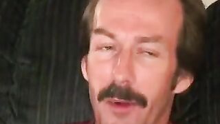 Mustached Hunk Jerks Off Before Blowing A Massive Load