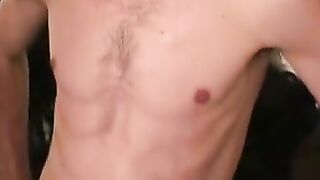 Mustached Hunk Jerks Off Before Blowing A Massive Load