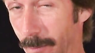 Mustached Hunk Jerks Off Before Blowing A Massive Load
