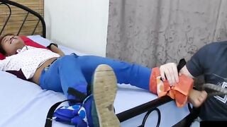 Bondaged Babe Fucked Hard By Daddy With Big Dick - Old Video Edited For Final Publish