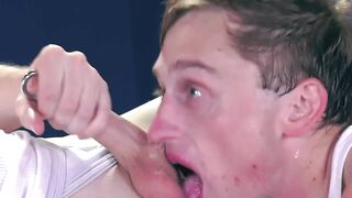 Fist Frenzy - Three Muscle Guys Share Their Hole