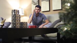 Santa's Helper Gives A Christmas Present To His Boss - Anal Surprise For Addison Blue