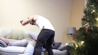 Santa's Helper Gives A Christmas Present To His Boss - Anal Surprise For Addison Blue