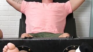 Threesome Frenzy! Bondage Babes Dominate Stud In Wild Orgy