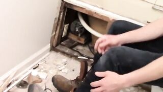 Beardie Thug Mickey Wates Solo Strokes & Shoots A Huge Load