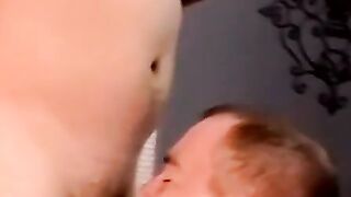 Mature MILF Sucks And Swallows Huge Load From A barely legal Stud