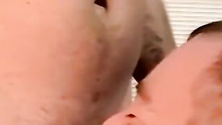 Mature MILF Sucks And Swallows Huge Load From A barely legal Stud