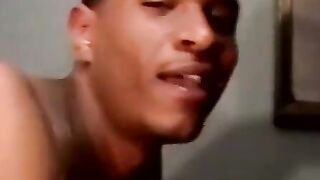 Big Black Dick Servicing White Twinks in Threesome Action