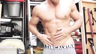 Masked Muscle Stud Fucks His Way Through Storage Room