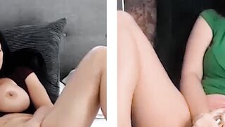 Mature Milf WebCam Solo Dildo Play with Redhead Dykes Reagan Foxxx