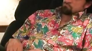 Mature Guy Jerks Off To Epic Orgasm - Old Man Jacks-Off For barely legal Lady