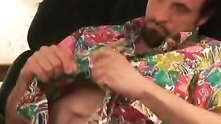 Mature Guy Jerks Off To Epic Orgasm - Old Man Jacks-Off For barely legal Lady