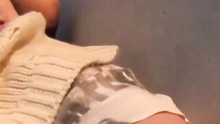 Asian Babe's Piss Play - Fetish Exploration with Close-ups