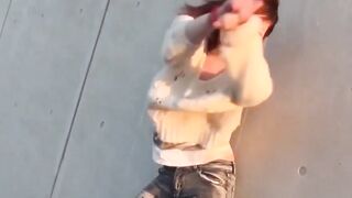 Asian Babe's Piss Play - Fetish Exploration with Close-ups