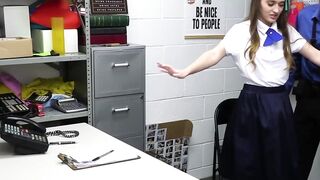Hot Babe Serena Ryder Gets A Hard Lesson In Shoplifting From Horny Tommny Gunns