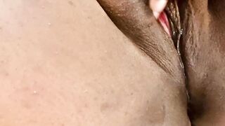 Beauty Ebony BBW Plays with her Fat Twat compilation