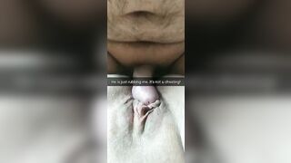 He is just rubbing my cunt! Its totally not cheating, husband!