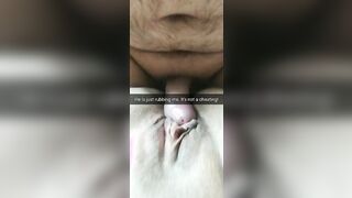 He is just rubbing my cunt! Its totally not cheating, husband!