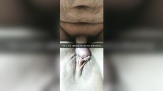 He is just rubbing my cunt! Its totally not cheating, husband!