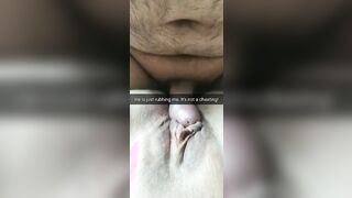 He is just rubbing my cunt! Its totally not cheating, husband!