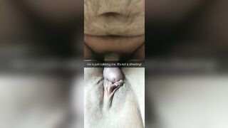 He is just rubbing my cunt! Its totally not cheating, husband!