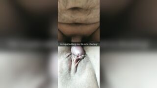 He is just rubbing my cunt! Its totally not cheating, husband!