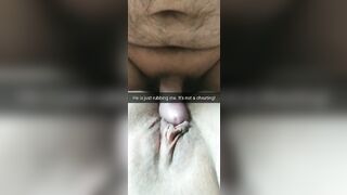 He is just rubbing my cunt! Its totally not cheating, husband!