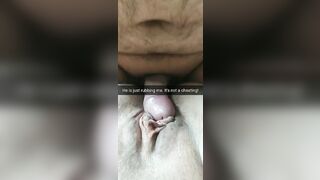 He is just rubbing my cunt! Its totally not cheating, husband!