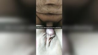 He is just rubbing my cunt! Its totally not cheating, husband!