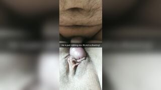 He is just rubbing my cunt! Its totally not cheating, husband!
