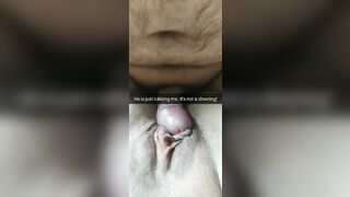 He is just rubbing my cunt! Its totally not cheating, husband!