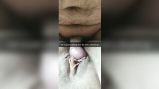 He is just rubbing my cunt! Its totally not cheating, husband!