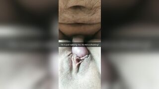 He is just rubbing my cunt! Its totally not cheating, husband!