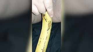 indian chick having fun with banana