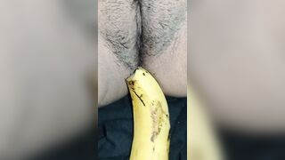 indian chick having fun with banana