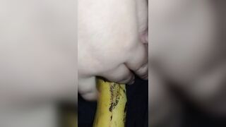 indian chick having fun with banana