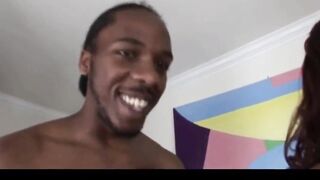 Hot African cowgirl ride a huge fat penis