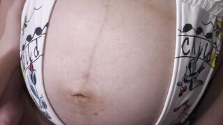 Pregnant hotwife female domination, sloppy second cumshot, cowgirl
