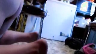 Long Booty Mommy Gets Fuck Inside Kitchen Flood Gets Cream Pie