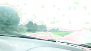 Made Him Cum Quickly With a Hand Job While Driving