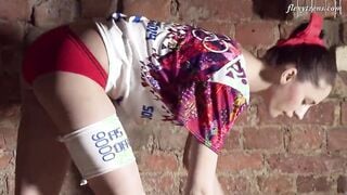 Siro Zagibalo has a tight soak twat when her legs are stretched