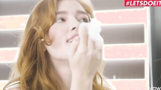 AGIRLKNOWS - (Jia Lissa, Liya Silver, Sonya Blaze) - Long Titted Lesbo Babes Only 1 To Lick Each Others Soak Pussies