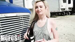 (Lexi Lore) Just Broke Up With Her boyfriend And Left Alone Inside The Parking Then (Jesse African) Jizzes On Her Mouth - Mofos
