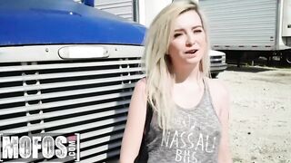 (Lexi Lore) Just Broke Up With Her boyfriend And Left Alone Inside The Parking Then (Jesse African) Jizzes On Her Mouth - Mofos