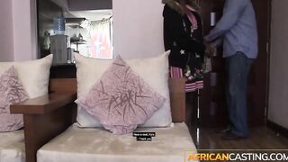 Black Amateur Barely Legal Fucks and takes Facial Inside Casting