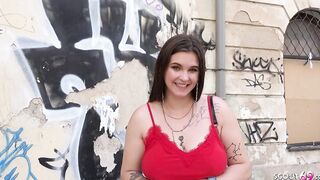 GERMAN SCOUT - CURVY BBW 18 YO TAYLEE WOOD PICKED UP AND BONED