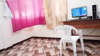 Stepbrother and stepsister play a new game `` fucking before their parents arrive '': while i'm sitting having fun my stepsister masturbates until i discover her