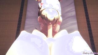 Genshin Impact Anime Futanari 3D - Yoimiya x Ayaka Futanari Best Cartoon Sex [Cunnilingus, boobjob, head and screwed with creampie] - Japanese chinese manga hentai game porn