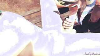 Celeb Wars Animated - Ahsoka Best Animated Sex [Blowjob, fingered, hand job, banged with creampie] - Japanese oriental manga hentai game porn